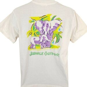 Enchanted Kingdom T Shirt Mens Size Medium Vintage 90s Jungle Outpost Elephant